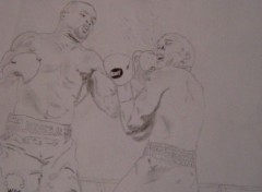 Wallpapers Art - Pencil Roy Jones jr vs luca