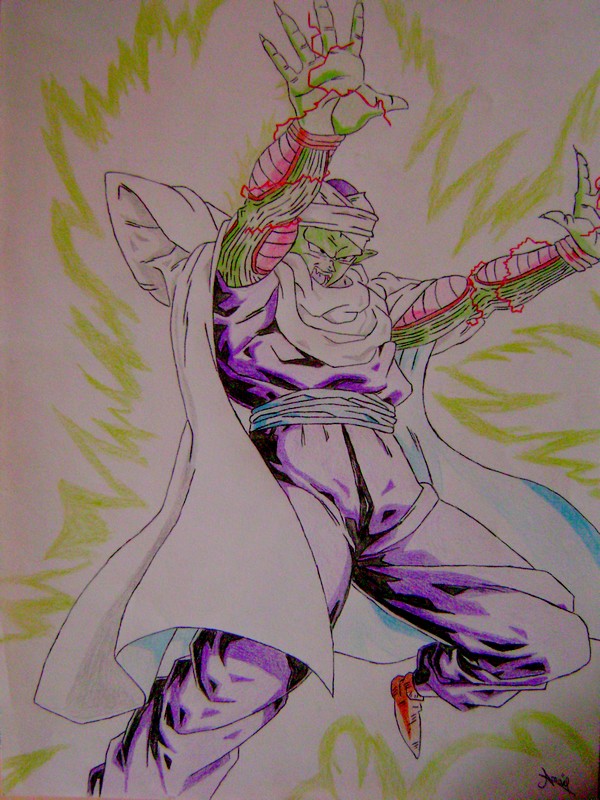 Fonds d'cran Art - Crayon Manga - Dragon Ball Z Piccolo de la zup25 Vanl