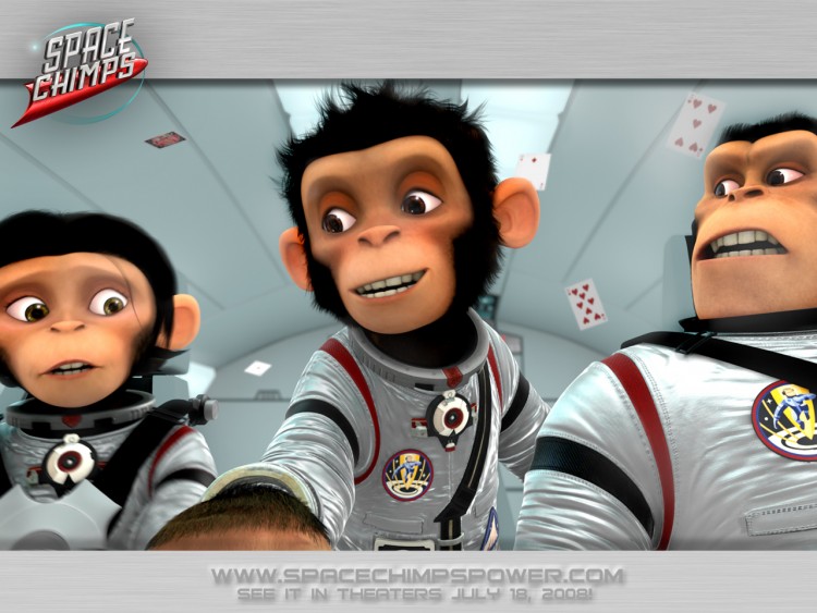 Fonds d'cran Cinma Les Chimpanzs de l'Espace Wallpaper N199976