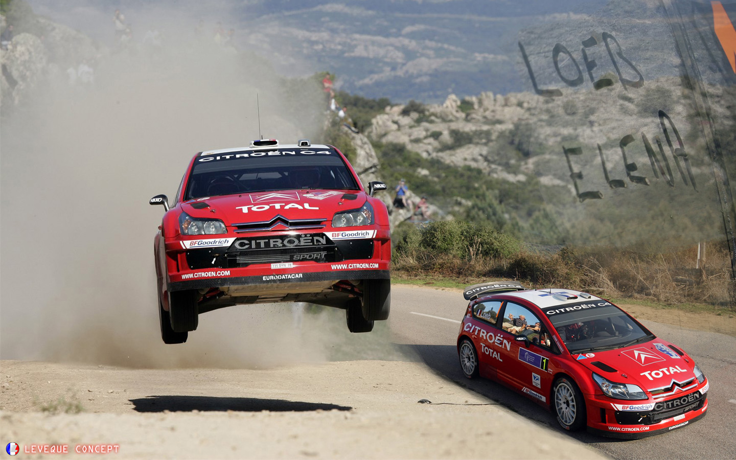 Fonds d'cran Sports - Loisirs Rallye loeb / elena