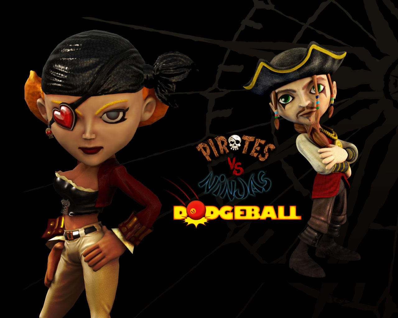 Wallpapers Video Games Pirates vs Ninjas Dodgeball 