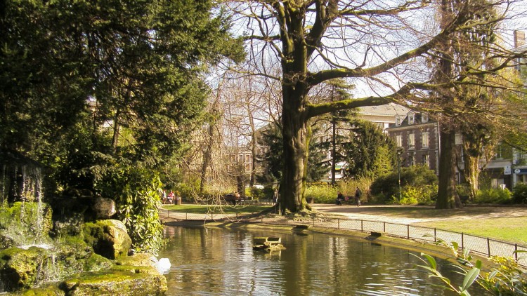 Fonds d'cran Nature Parcs - Jardins le soleil se reflte dans l'eau