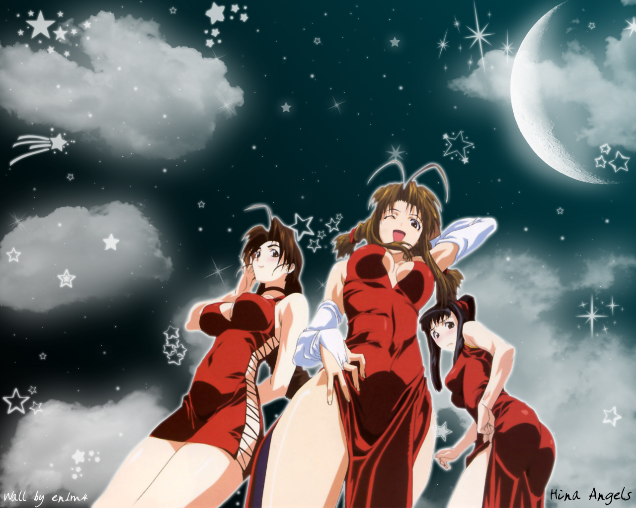 Wallpapers Manga Love Hina Hina Angels