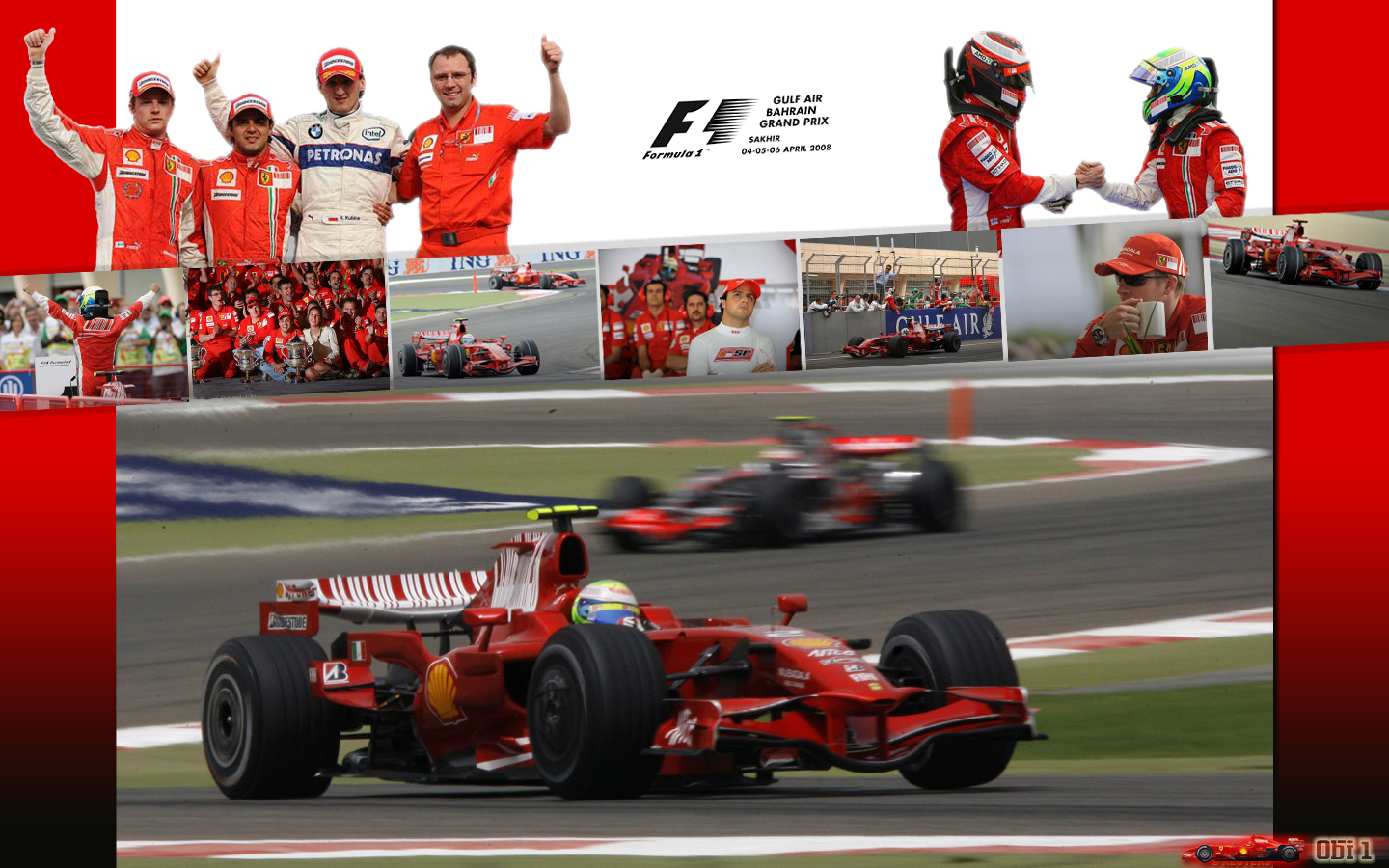 Wallpapers Sports - Leisures Formule 1 Scuderia Ferrari - Bahrain 2008