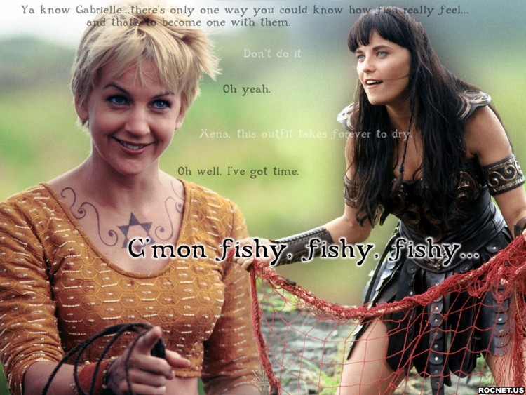 Fonds d'cran Sries TV Xena, La Princesse Guerierre xena&gabrielle