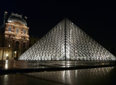 Fonds d'cran Voyages : Europe Louvre Nocturne