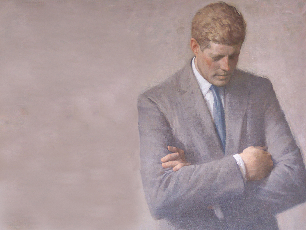 Fonds d'cran Art - Peinture Portraits - Visages John F. Kennedy