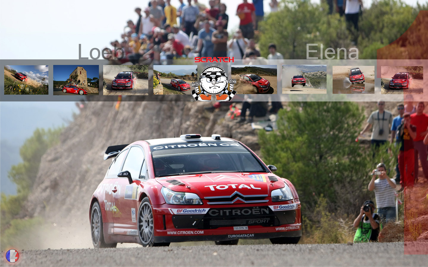 Fonds d'cran Sports - Loisirs Rallye loeb / elena