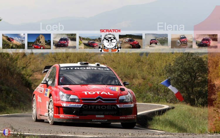 Fonds d'cran Sports - Loisirs Rallye loeb / elena