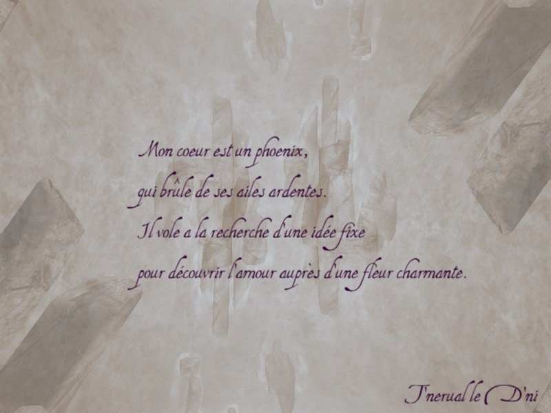 Wallpapers Digital Art Poetry - Texts Mon Coeur