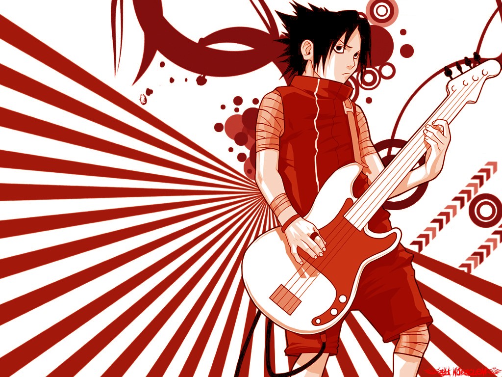 Fonds d'cran Manga Naruto Sasuke Rock