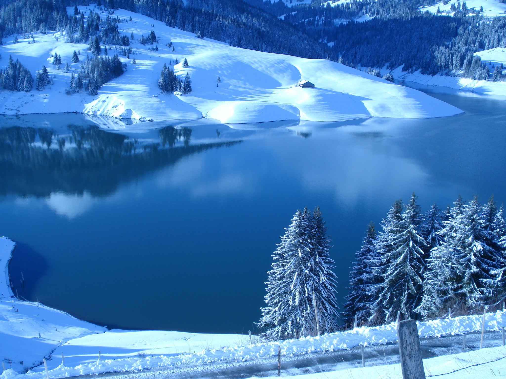 Wallpapers Nature Mountains paysage hiver en montagne