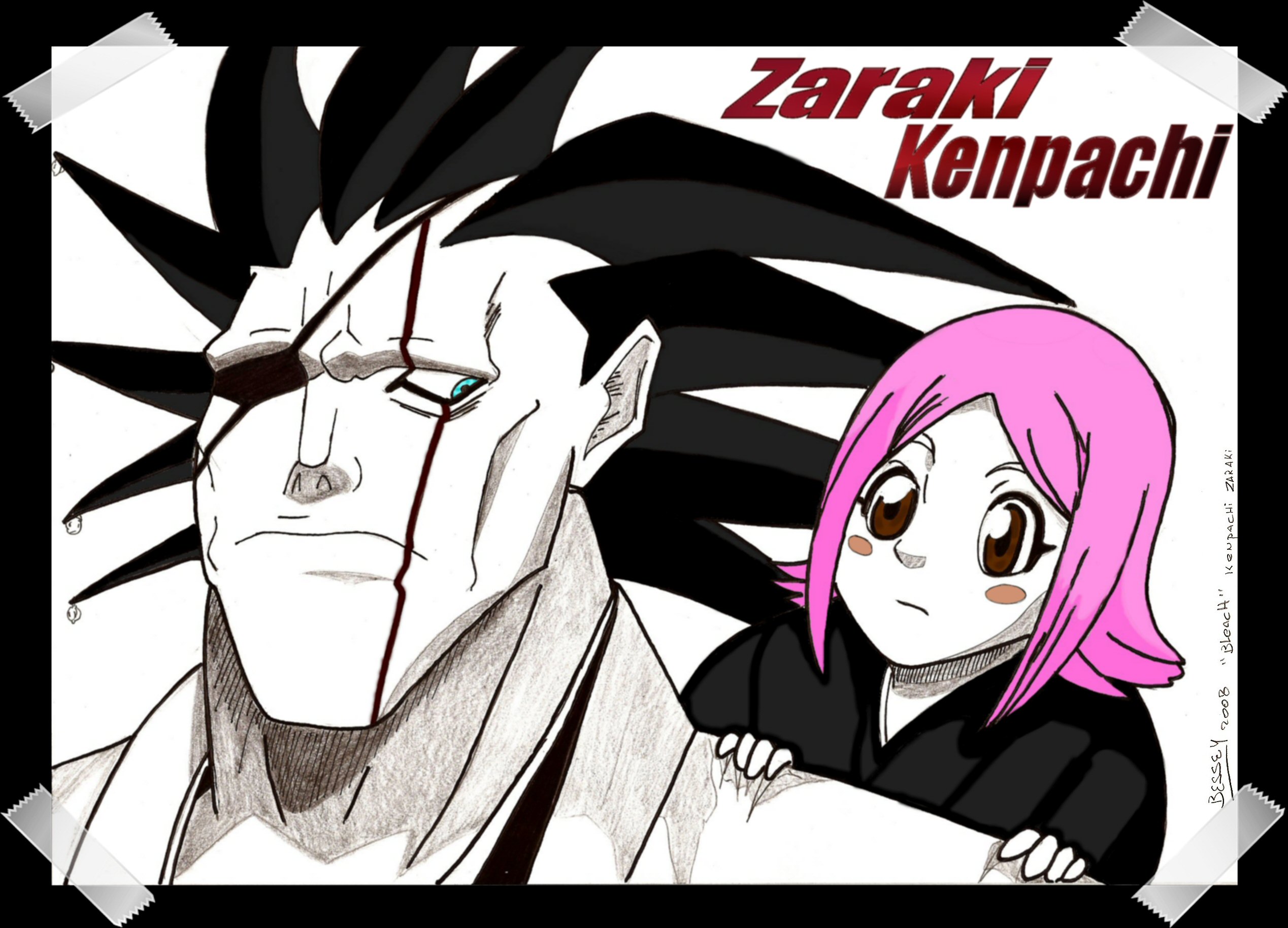 Wallpapers Art - Pencil Manga - Zaraki Kenpachi Zaraki Kenpachi