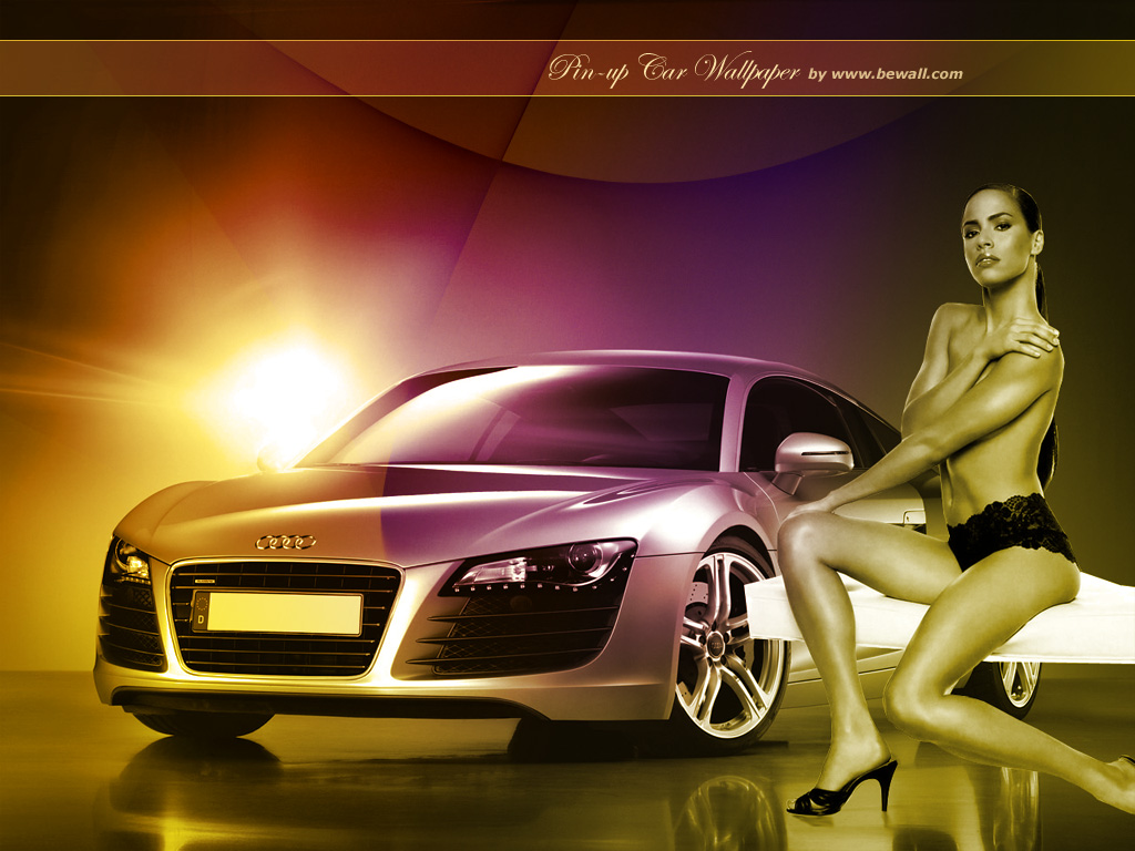 Wallpapers Cars Girls and cars Pin-up car 2008 by bewall.com