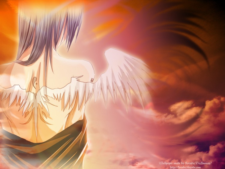 Wallpapers Manga Miscellaneous - Angels sunset angel