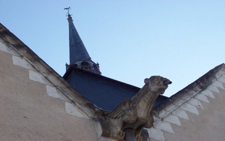 Fonds d'cran Constructions et architecture Edifices Religieux Eglise de Romorantin avec Gargouille (41200)