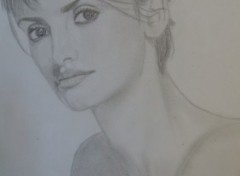 Fonds d'cran Art - Crayon Penelope cruz