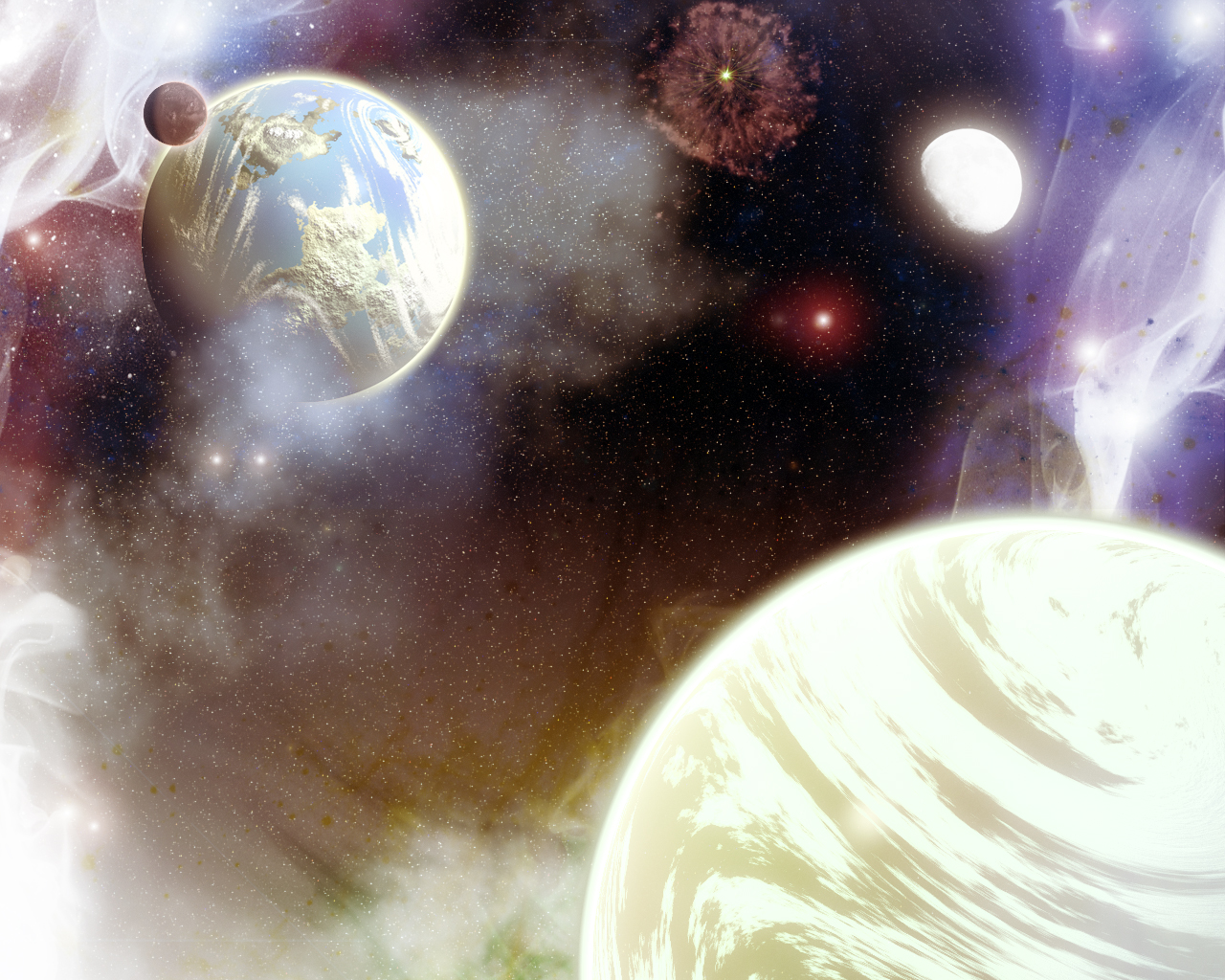 Wallpapers Space Planets Evasion