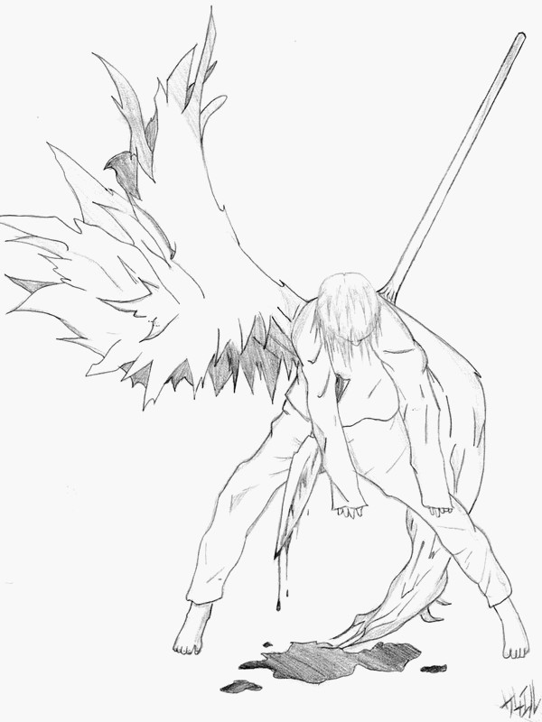 Wallpapers Art - Pencil Manga - Miscellaneous Mort d'un Ange