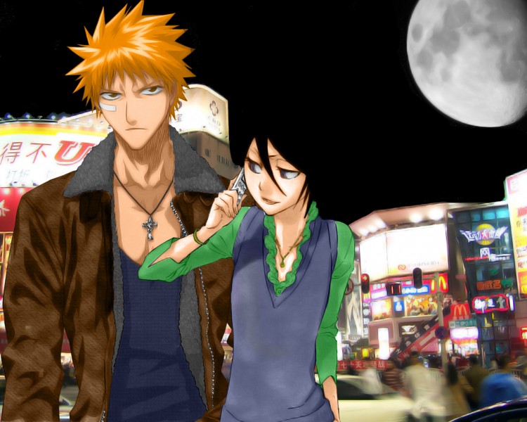 Wallpapers Manga Bleach In a town