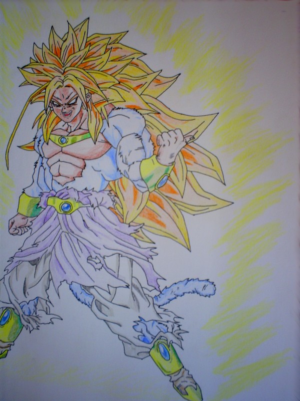 Fonds d'cran Art - Crayon Manga - Dragon Ball Z Broly super sayen 5