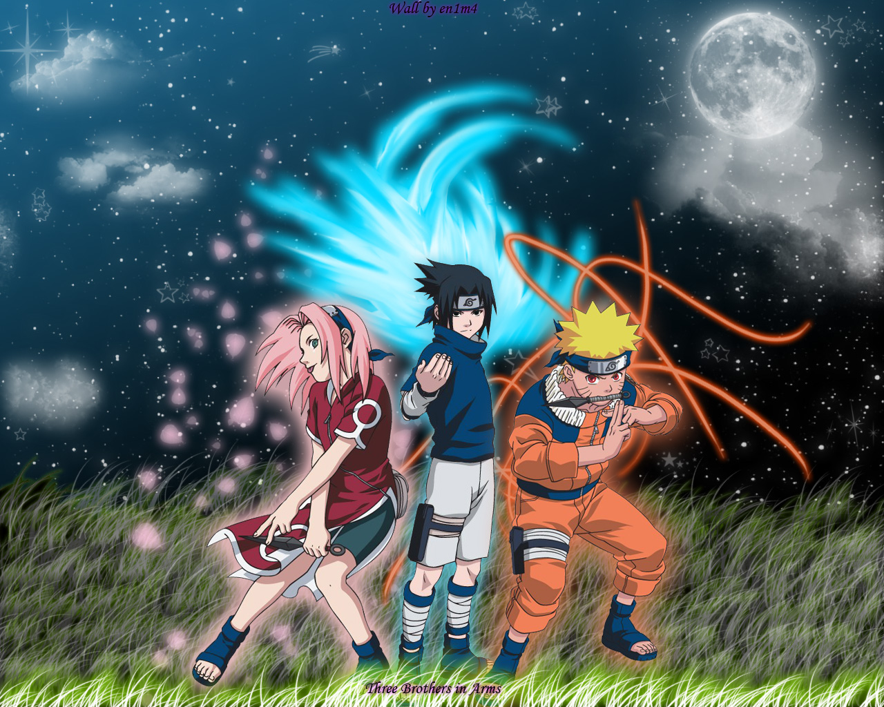 Fonds d'cran Manga Naruto Three Brothers in arms