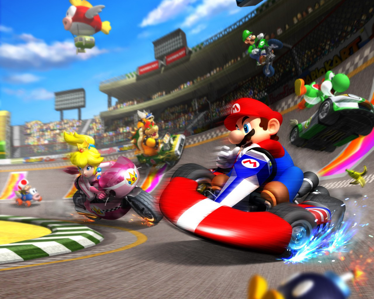 Fonds d'cran Jeux Vido Mario Kart Wii Mario Kart Wiiiiiiiiii