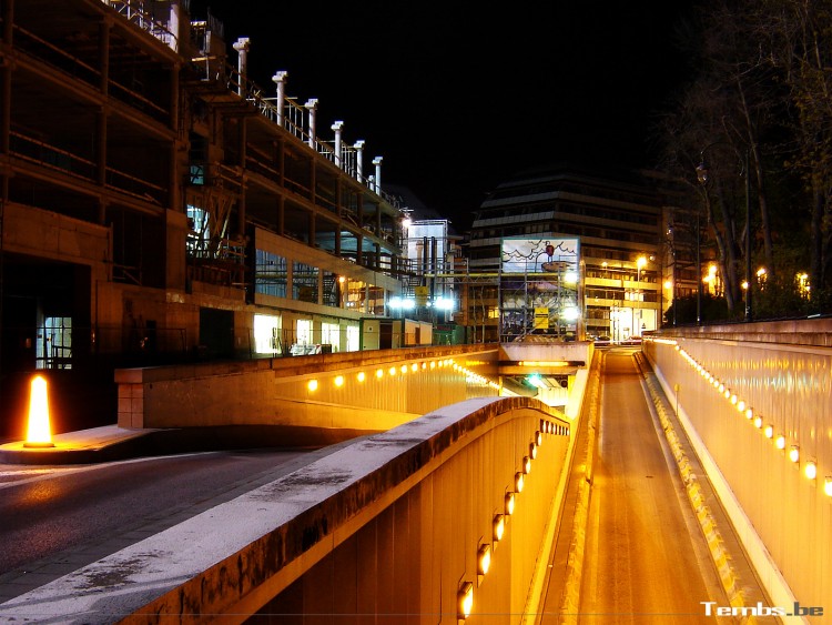 Wallpapers Constructions and architecture Building Chantier Schuman by Night