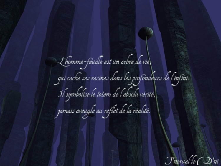 Wallpapers Digital Art Poetry - Texts L'Homme-Feuille