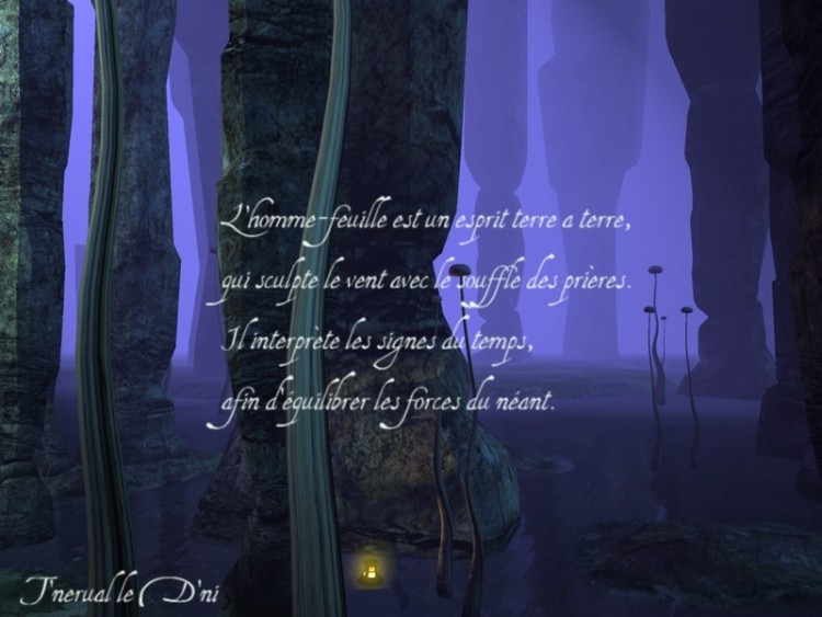 Wallpapers Digital Art Poetry - Texts L'Homme-Feuille