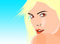 Fonds d'cran Art - Numrique Charlize Theron vector