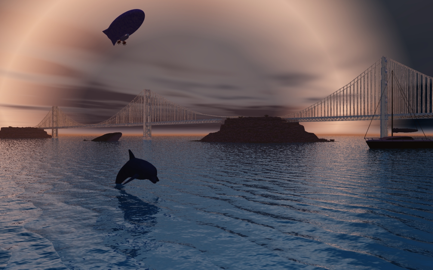 Wallpapers Digital Art 3D - Vue Pont