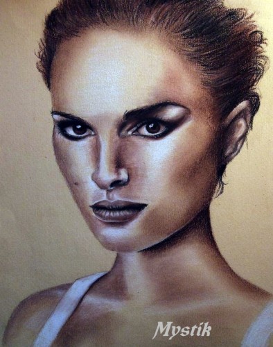 Wallpapers Art - Pencil Portraits Natalie Portman