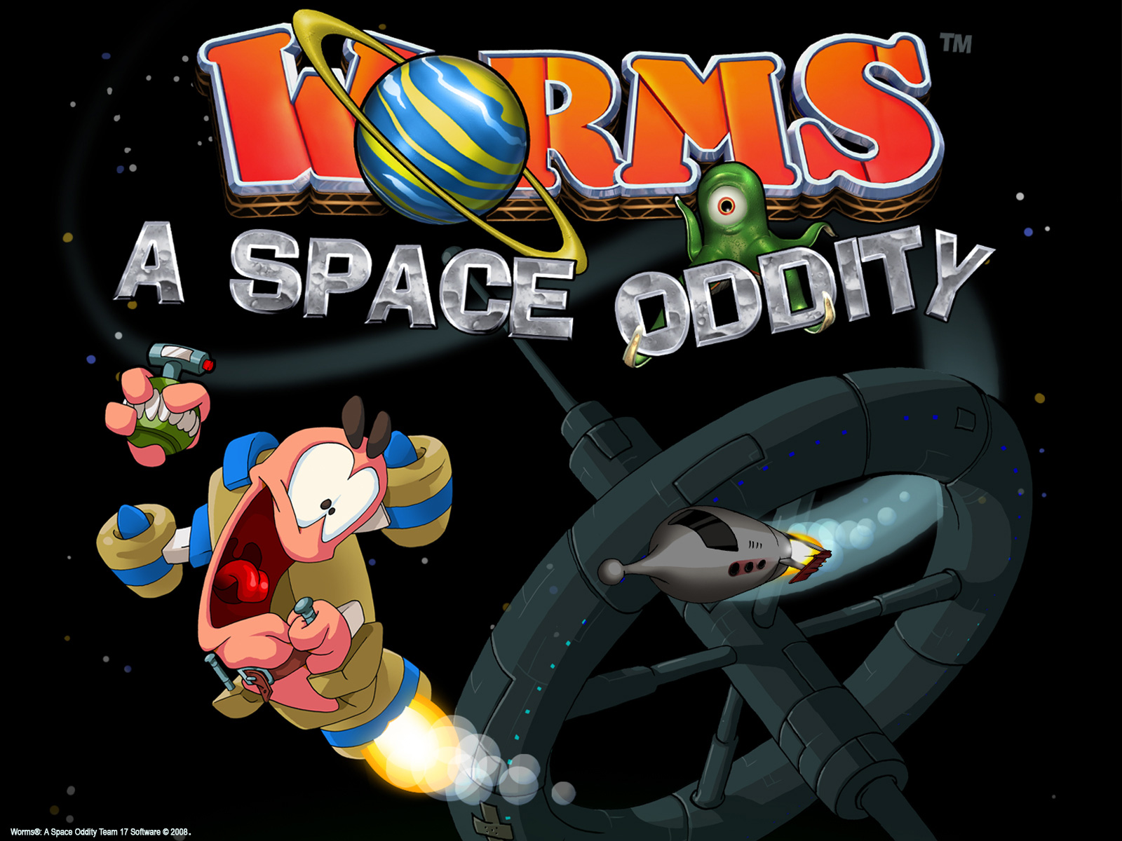 Fonds d'cran Jeux Vido Worms : l'Odysse de l'Espace 