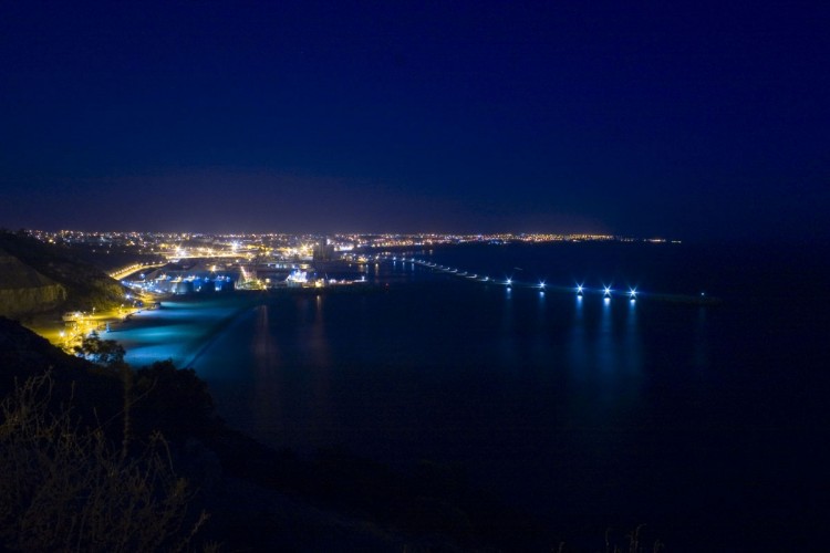 Fonds d'cran Constructions et architecture Ports - Quais Port de Safi (la nuit)