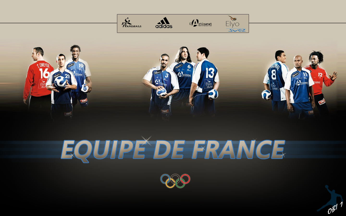 Wallpapers Sports - Leisures Handball Equipe de France - JO Pkin 2008