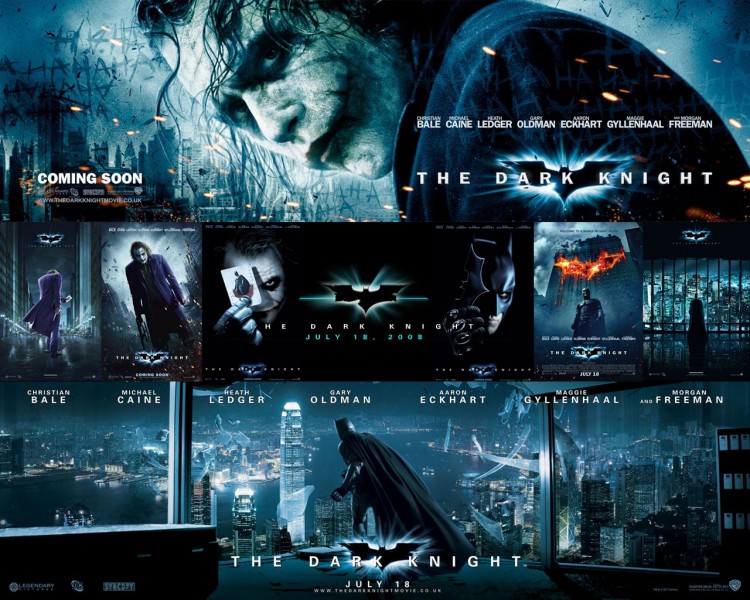 Wallpapers Movies Batman - The Dark Knight Montage Affiche