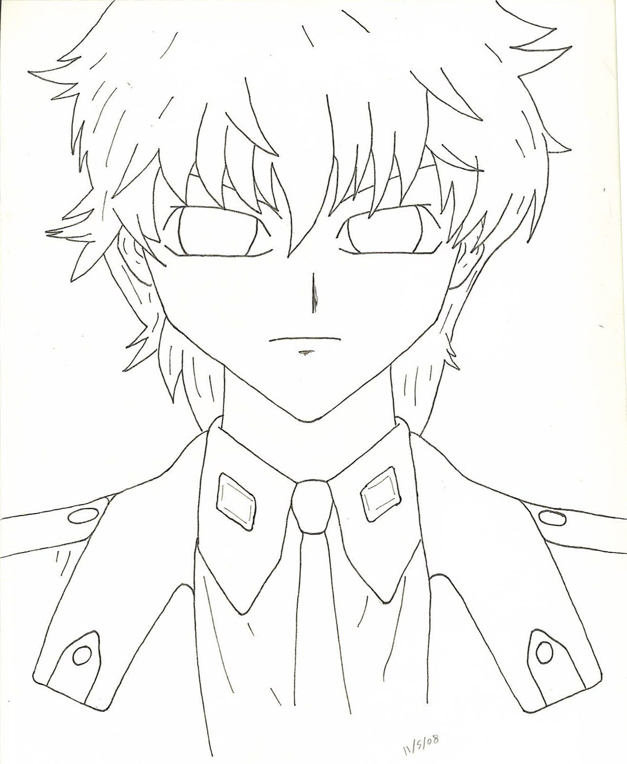 Fonds d'cran Art - Crayon Manga - Code Geass Suzaku