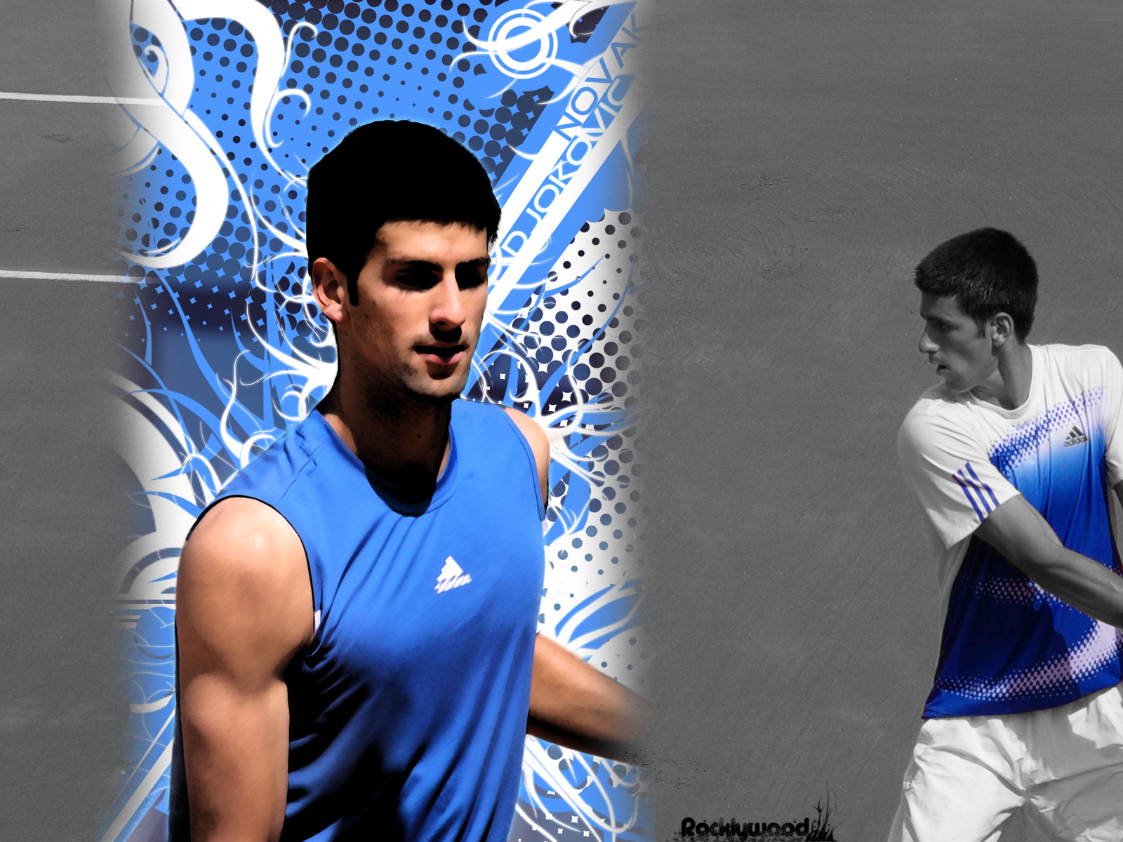 Fonds d'cran Sports - Loisirs Tennis Blue Djokovic