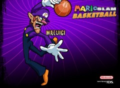 Fonds d'cran Jeux Vido Waluigi au Basket