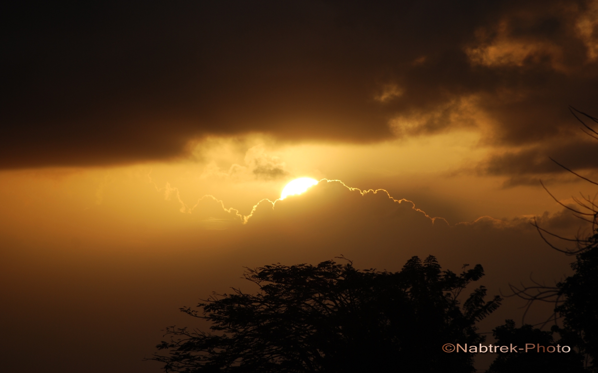 Fonds d'cran Nature Ciel - Nuages Coucher Soleil Martinique