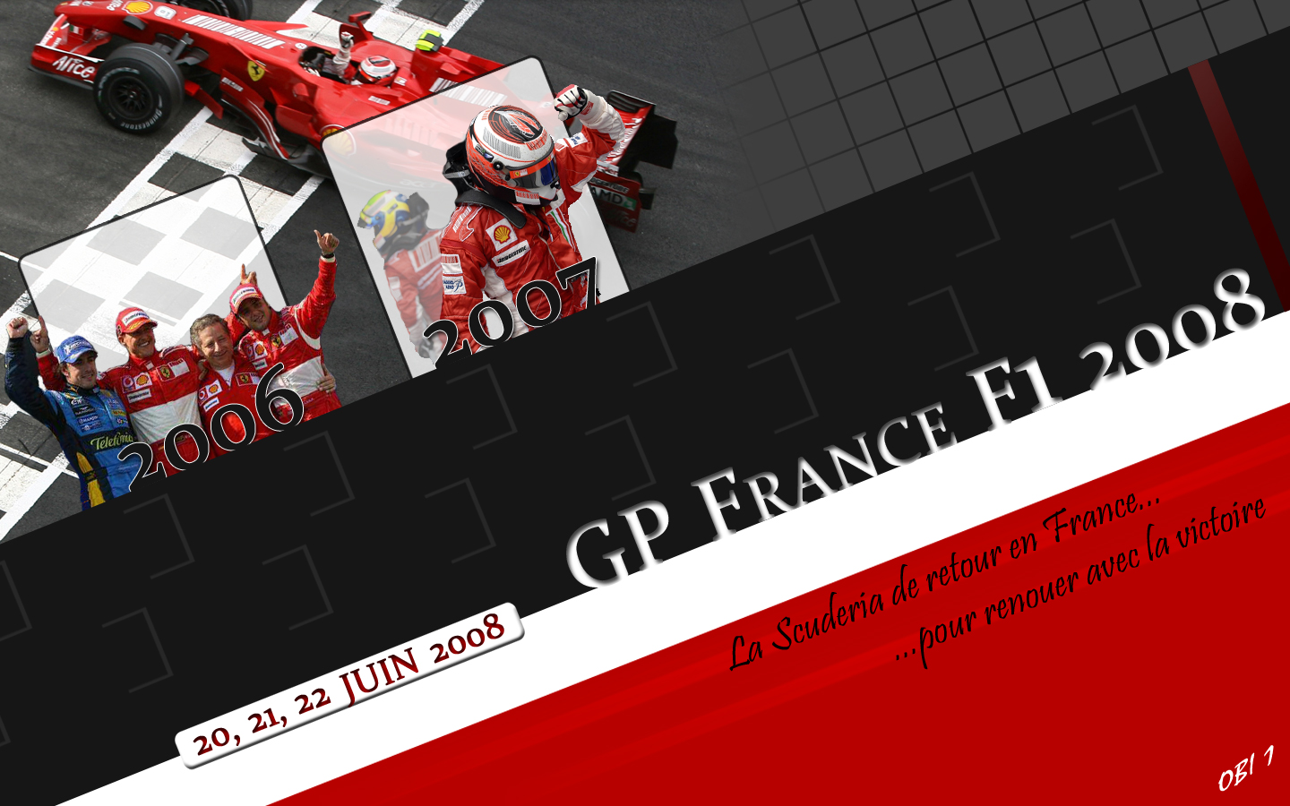 Wallpapers Sports - Leisures Formule 1 Scuderia Ferrari - Magny-Cours 2008