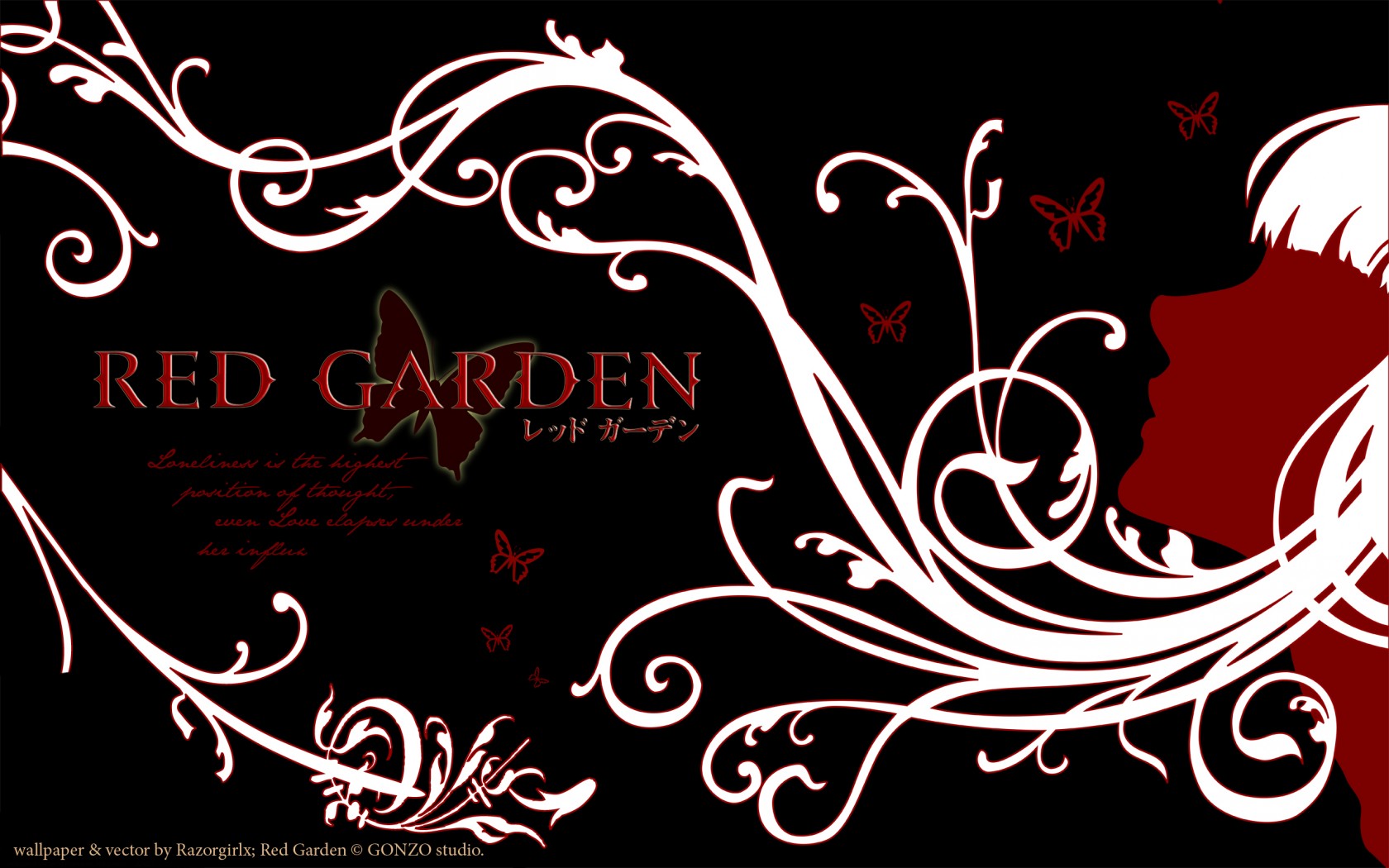 Wallpapers Manga Red Garden red garden