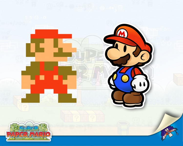 Wallpapers Video Games Super Paper Mario De l'ancien au nouveau