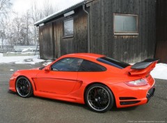 Fonds d'cran Voitures Porsche 911 Carrera GTR 650 Avalanche evo orange-black by Gemballa