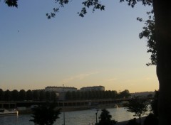 Fonds d'cran Nature le ciel couchant inonde la seine