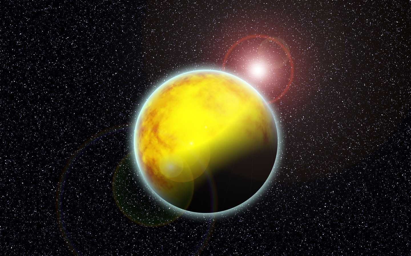 Wallpapers Space Planets Plante Jaune