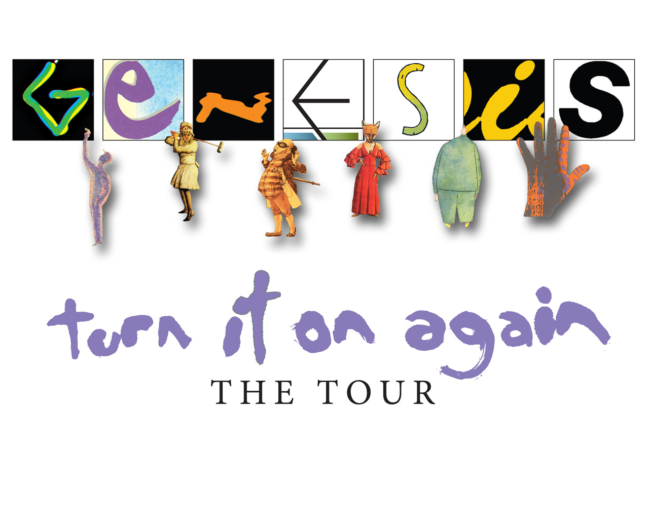 Fonds d'cran Musique Genesis genesis turn it on again the tour