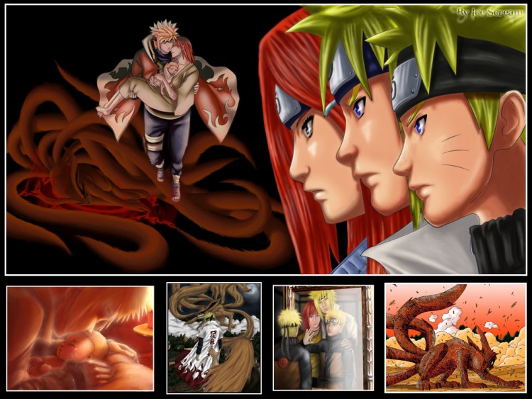 Fonds d'cran Manga Naruto la famillle uzumaki