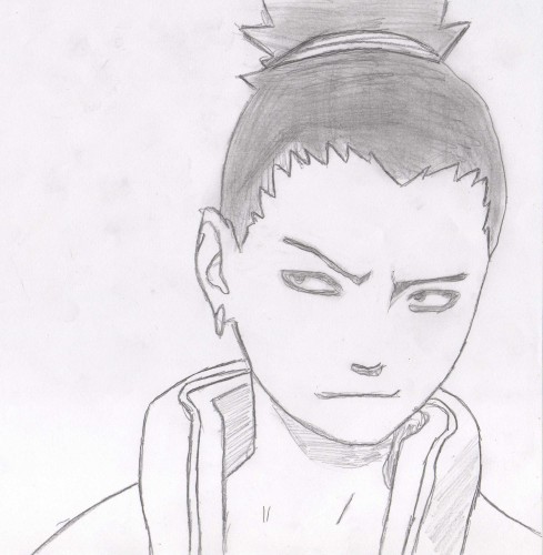 Wallpapers Art - Pencil Manga - Naruto shikamaru